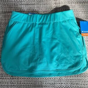 Columbia NEW teal skort athletic sporty stretch skirt preppy outdoor tennisprep‎